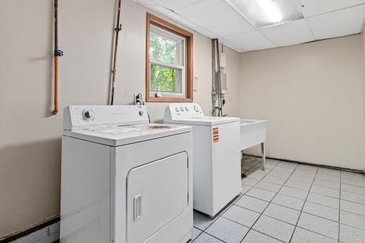 Lower level laundry room