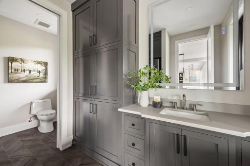 Lower Level Full Bathroom and Laundry Room