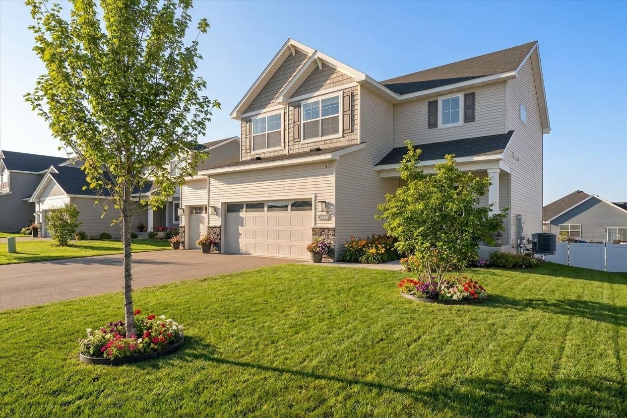 Welcome to a fully finished 5 bed, 4 bath 2024 built home! Lovely curb appeal with landscaped yard and irrigation. Very quiet street