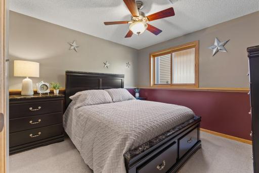 At the end of the hallway you'll find this spacious 3rd bedroom.