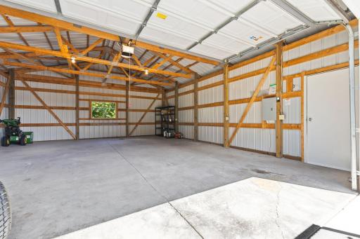 In addition to the attached 2-stall garage, you'll find this detached 24' x 30' deep garage/shed.