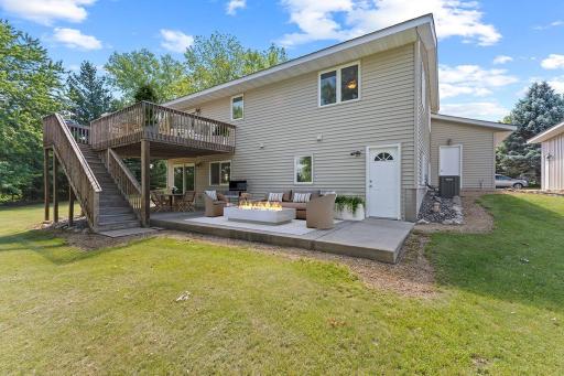 Virtually staged patio and deck areas. Plenty of space to entertain and take in the amazing backyard views.