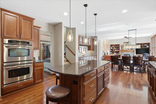 Open concept leads to expansive living space.