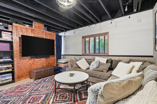 Lower level living great for entertaining.