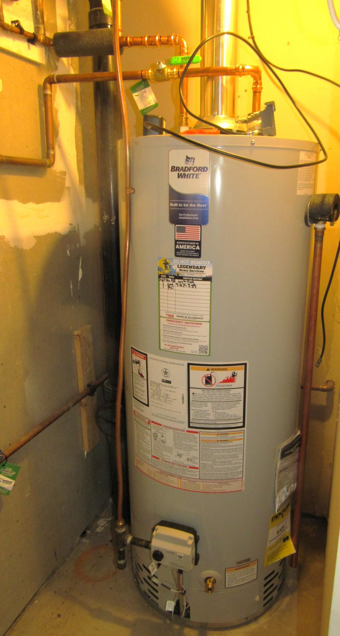 New hot water heater 6/2026