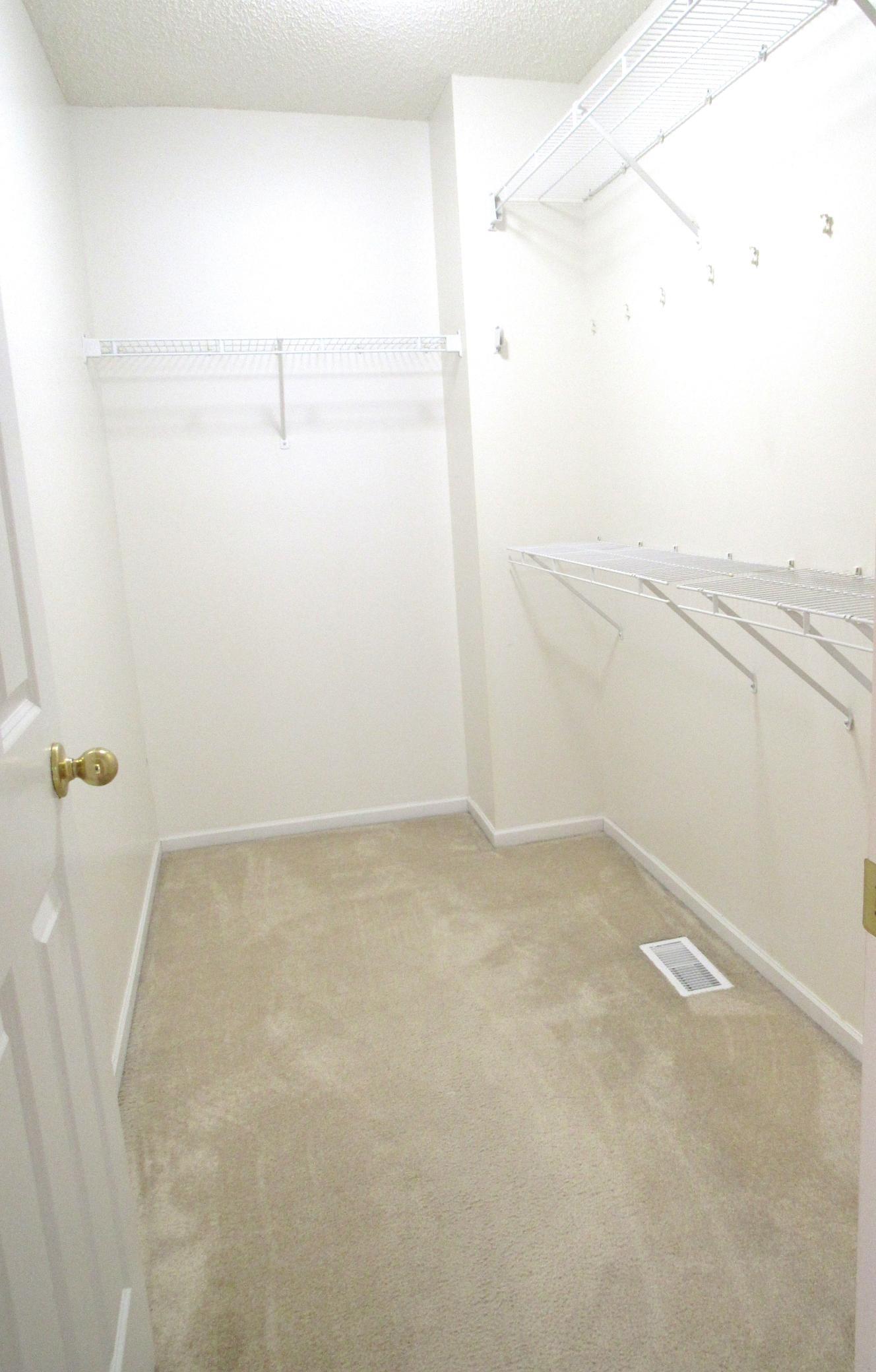 Huge primary bedroom walk-in closet!