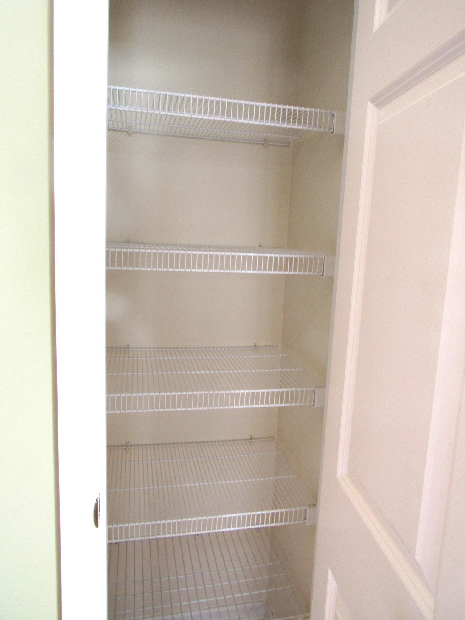 Convenient pantry closet in the kitchen.