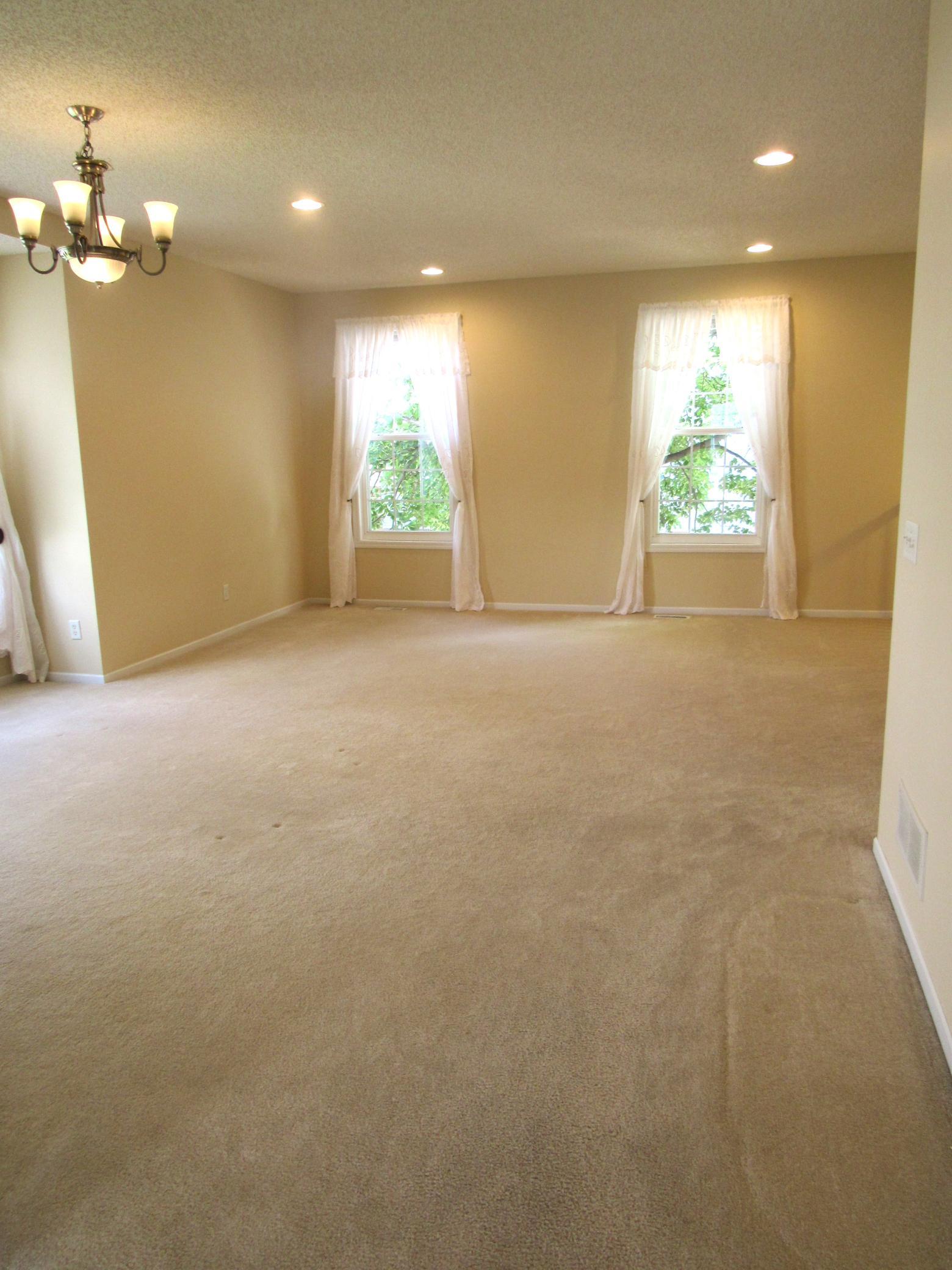 Wonderful space in the living room. There is a coat closet and a convenient 1/2 bath located on this level also.