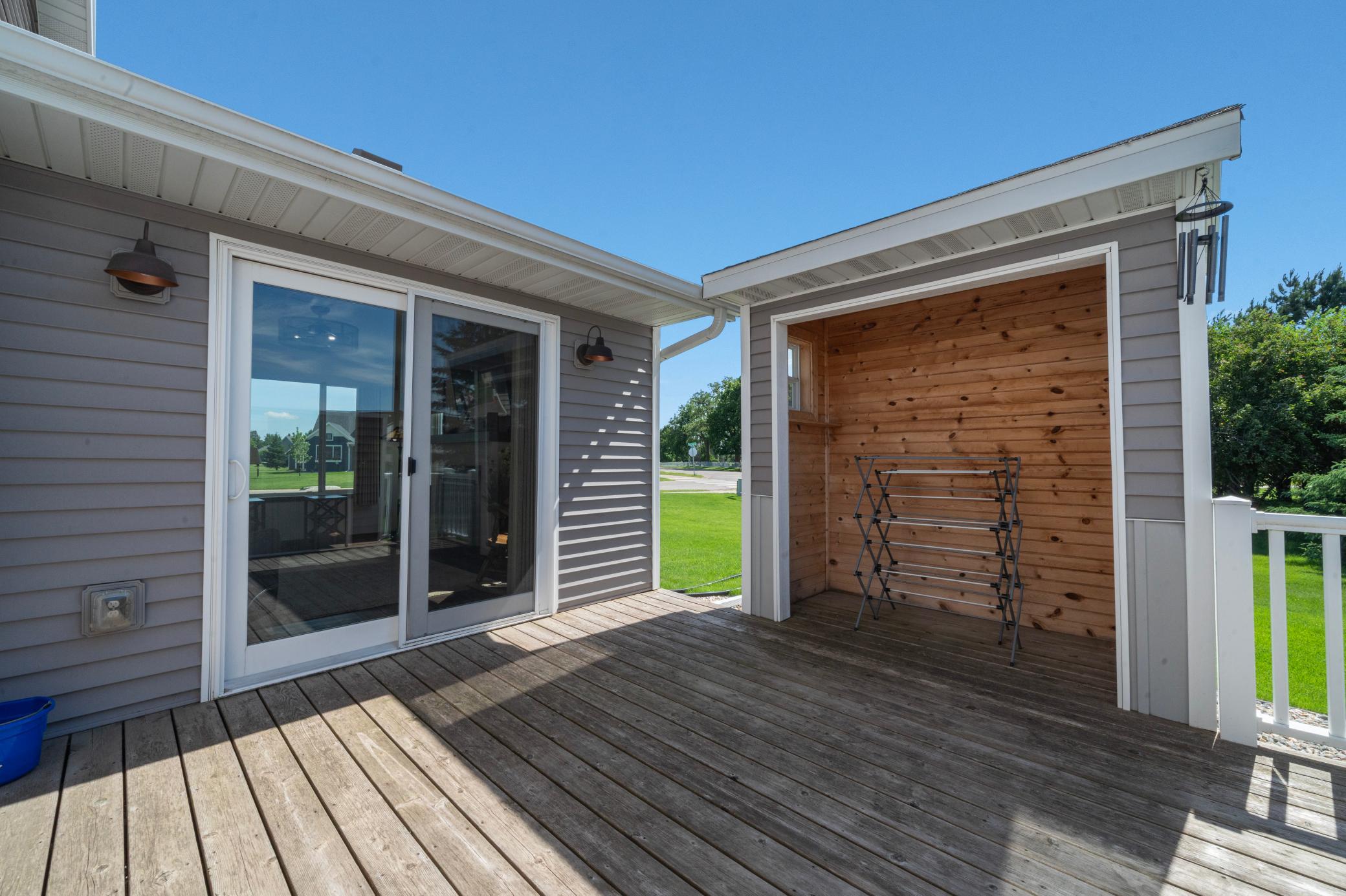 Covered area for grills, etc.