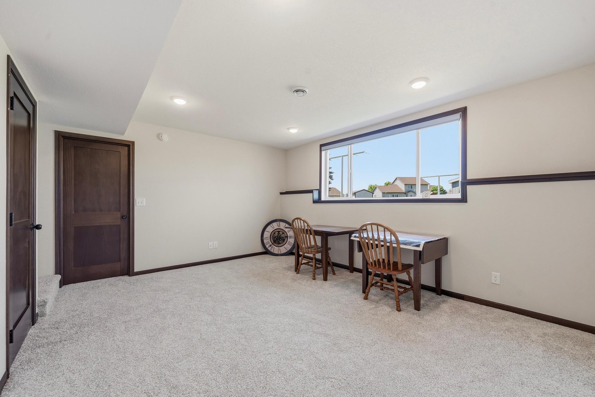 Family room with lots of sunlight