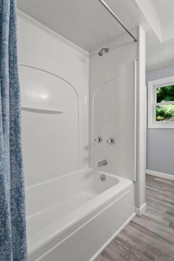 Full tub and shower on the main floor