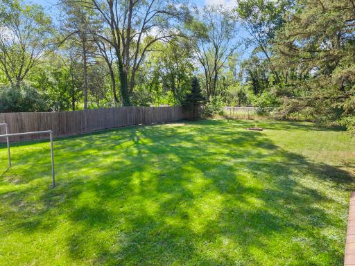 Spacious flat backyard