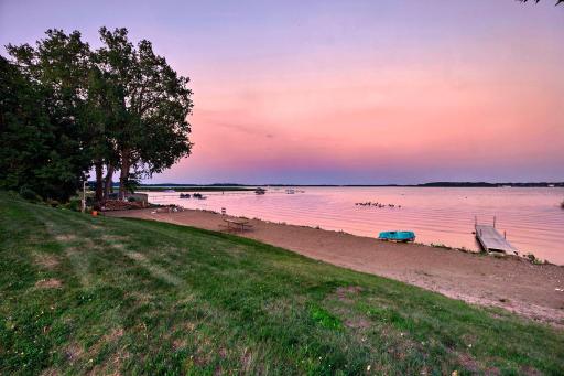 Enjoy your own private beach offering gorgeous lake views