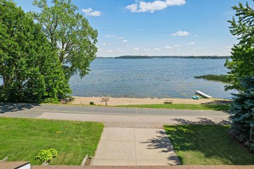 Easy access to the beach right across the street from the home