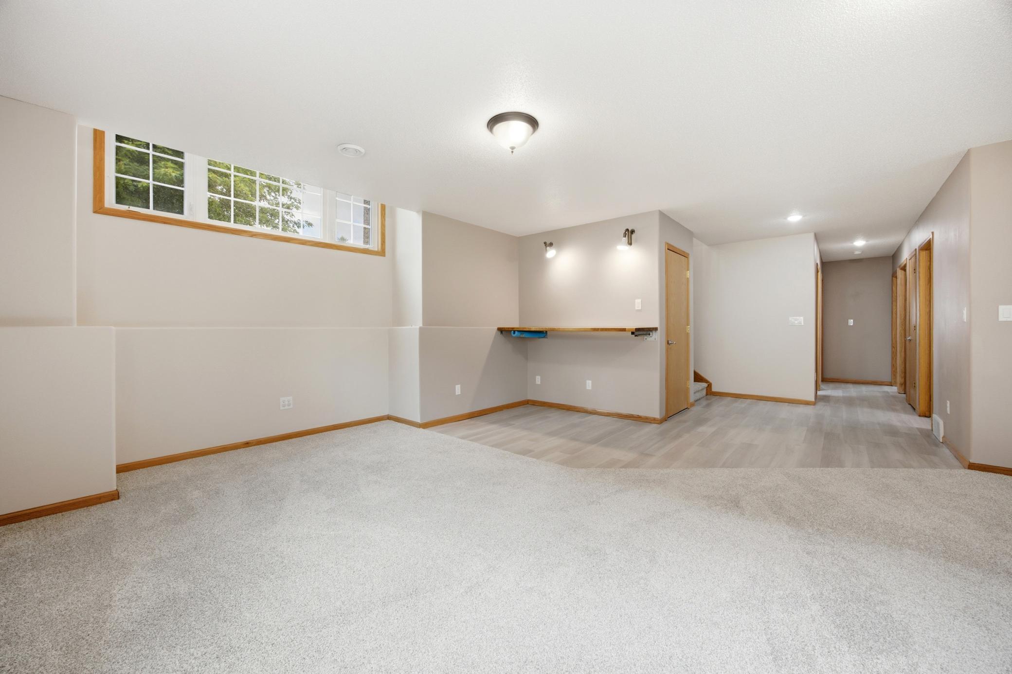 Lower level bar/flex area