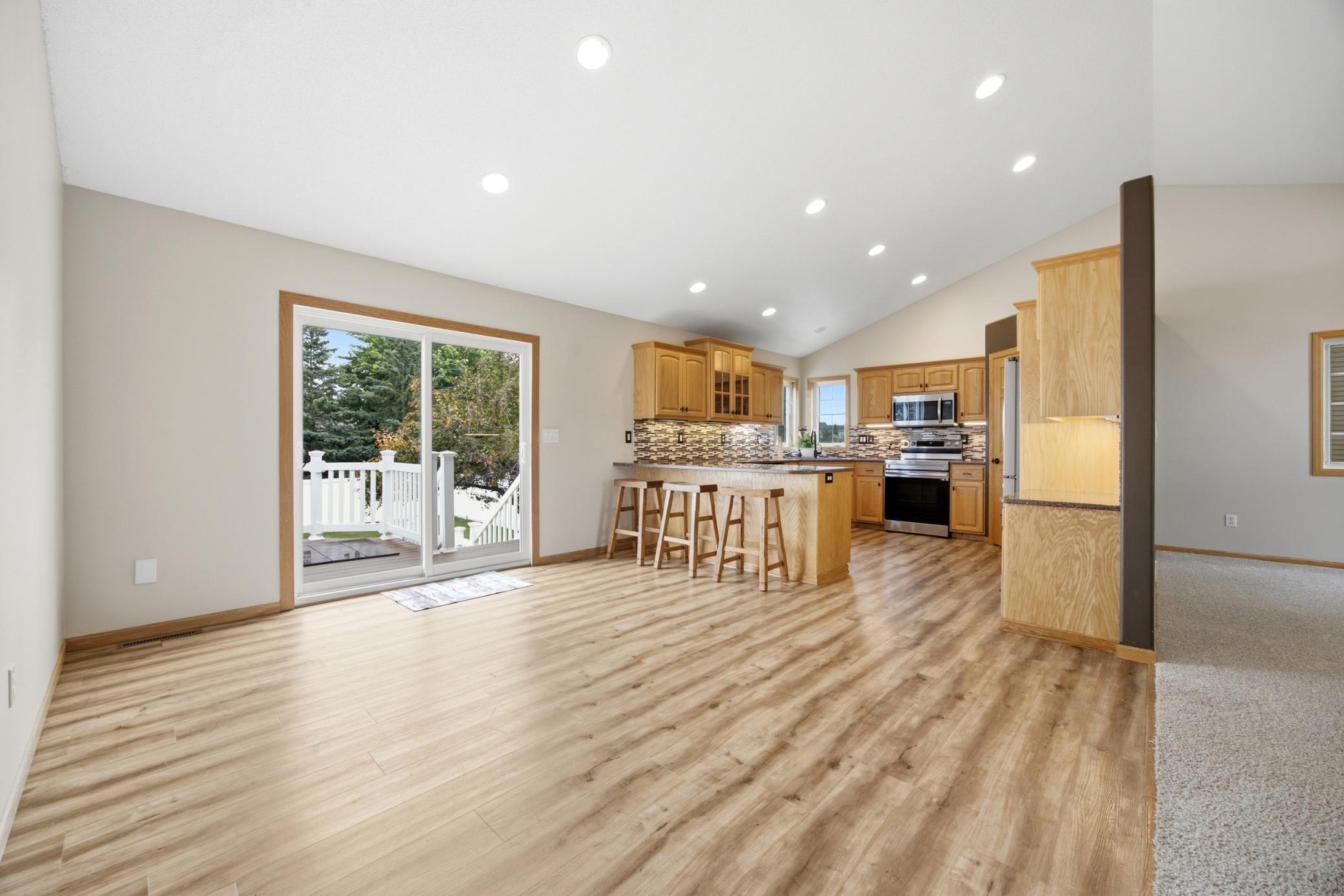 Dining and kitchen