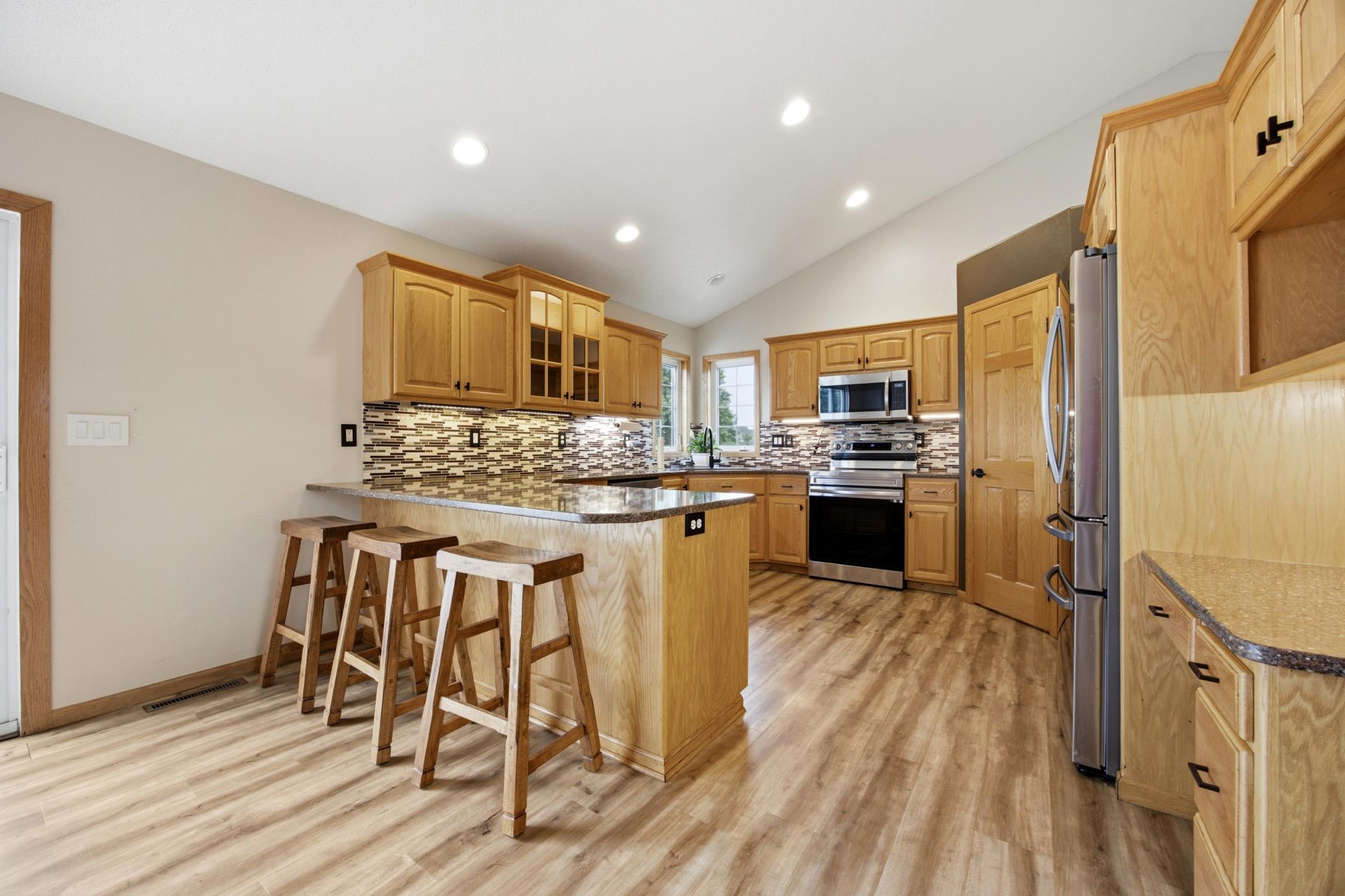 Kitchen with newer SS appliances