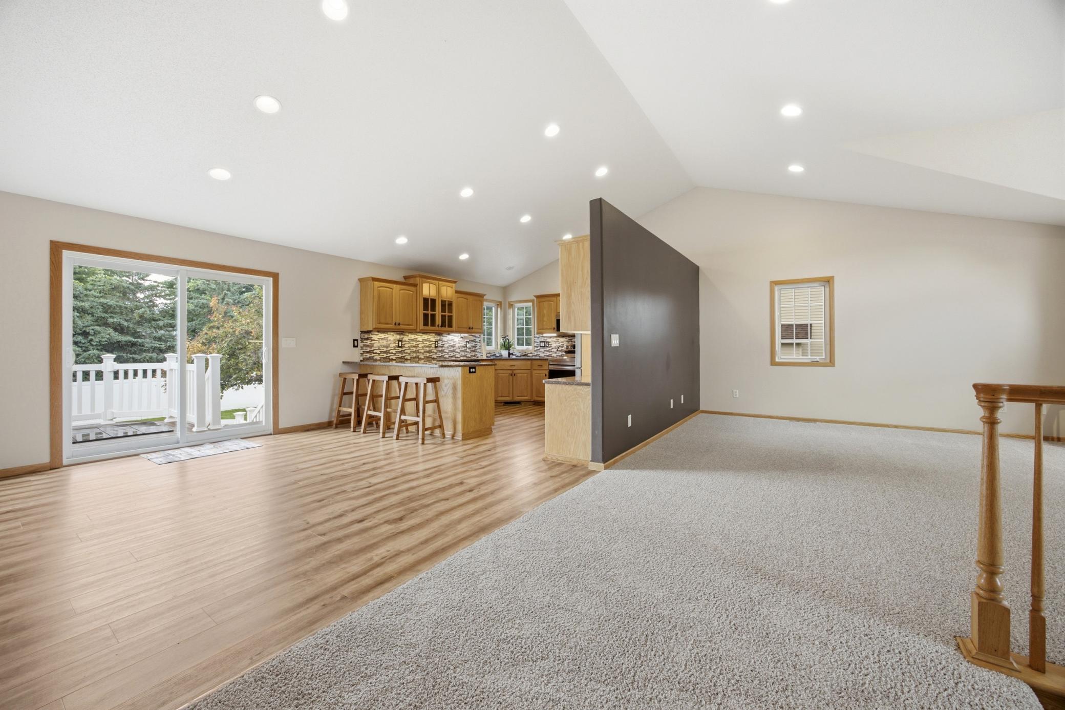 High ceilings and lots of light