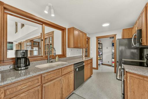 Kitchen with brand new dishwasher and garbage disposal.
