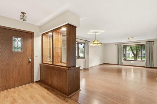 Built in lighted hutch adds charm and function