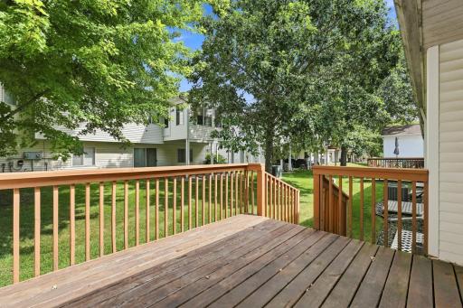 Enjoy a morning coffee or a nice Summer day on your deck.