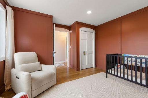 Bedroom three is in the lower level and is fresh and clean.