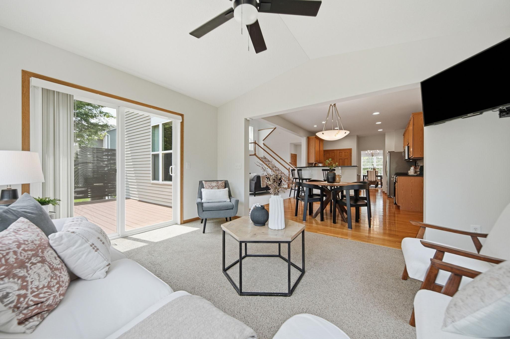 Hunter Douglas honeycomb shades throughout the home.