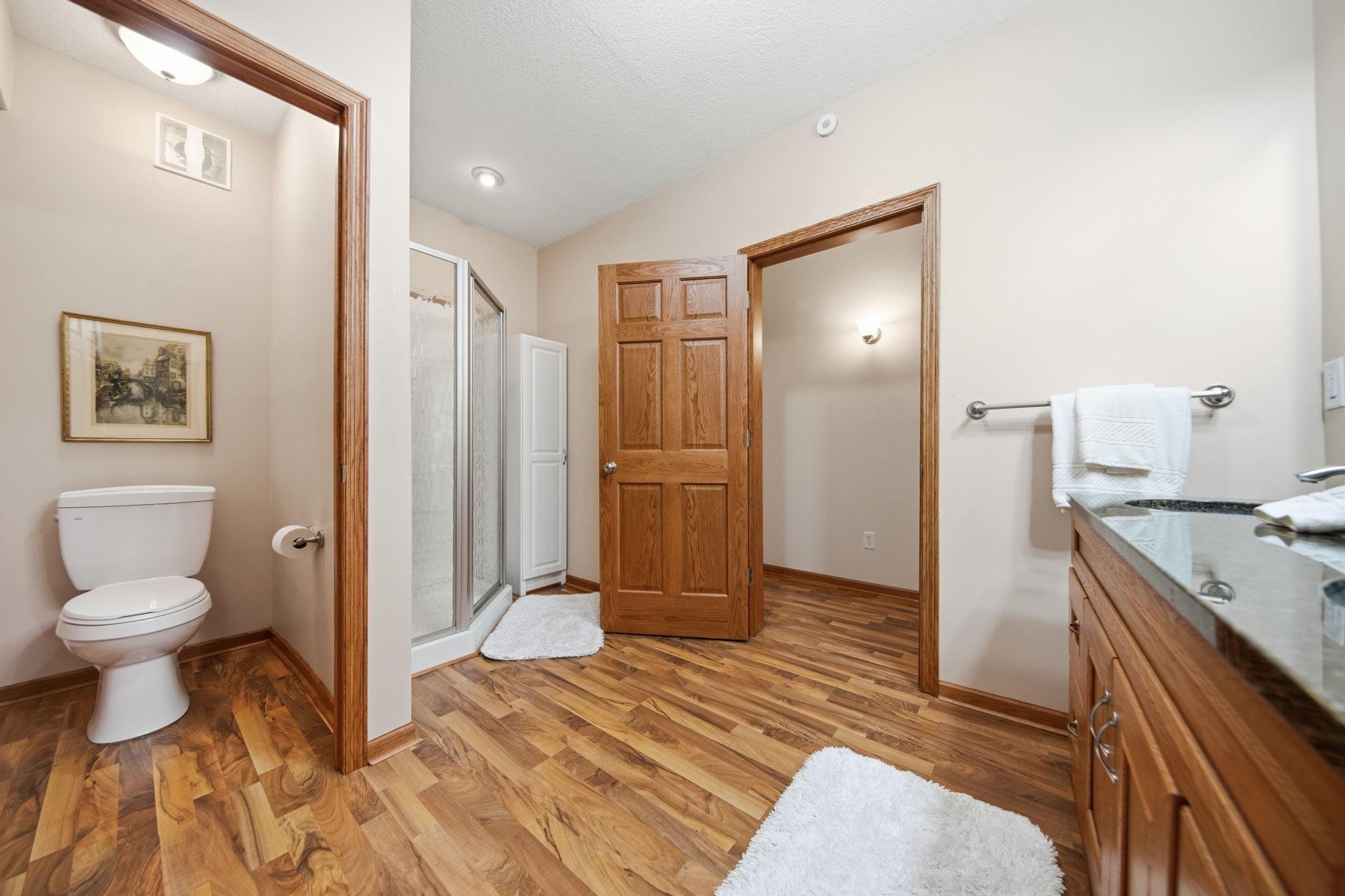 Another view of the Lower Level's 3/4 bath.