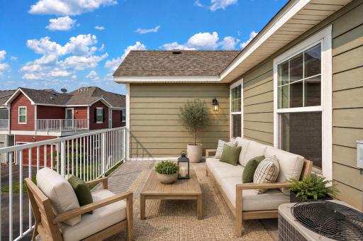 Wonderful setting for a rooftop deck! 19ft x 11ft! Virtually staged.