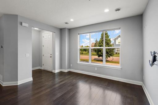 Entry way and Living room, overlooking front yard