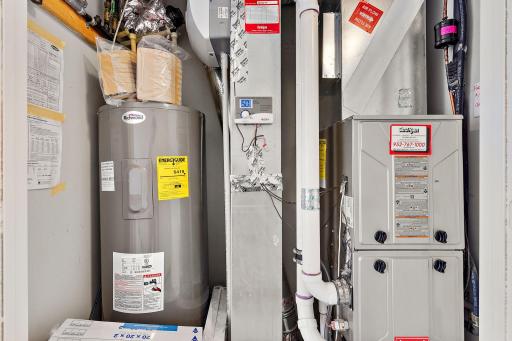 Mechanical closet, upper level