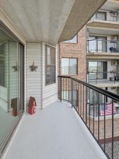 The Deck has room for Patio Furniture to Enjoy Your Morning Coffee