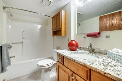Main Full Bath withGranite Countertops and Maples Cabinets