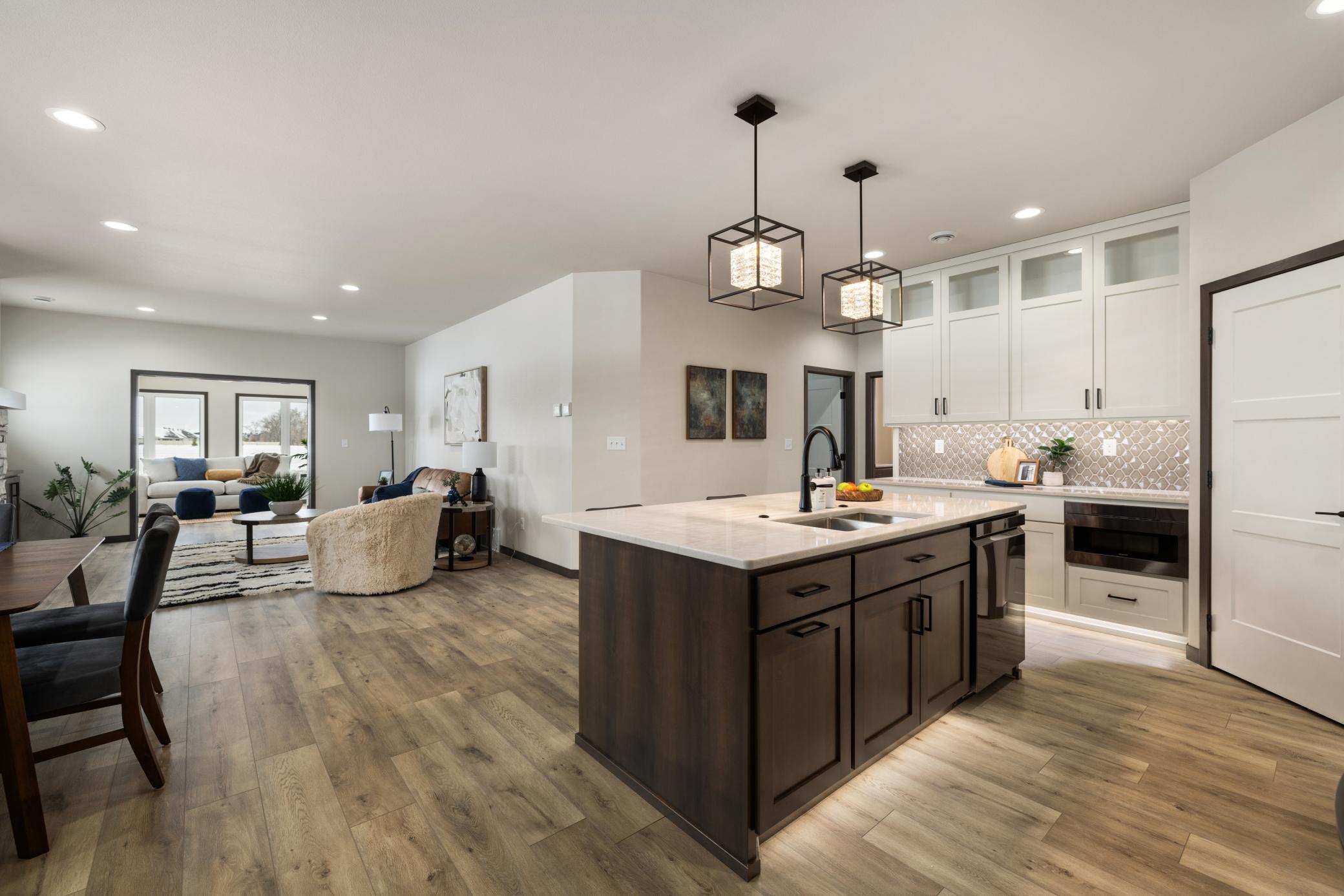 Kitchen/Living Room (Virtually Staged) - Photo of Previous Model