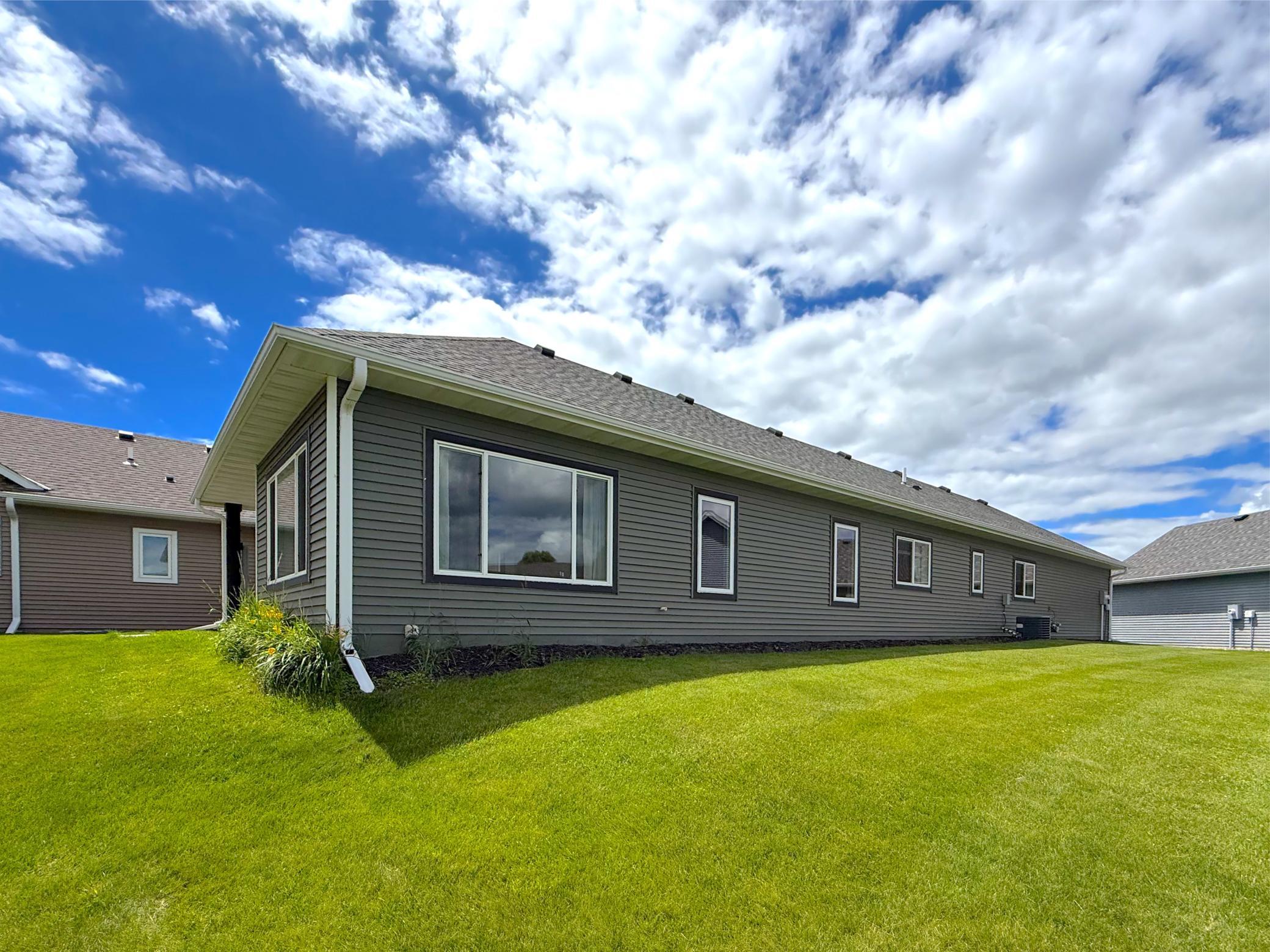View of the back side of the home.