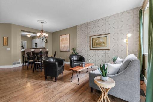 The open-concept floor plan offers flexibility to meet your specific needs