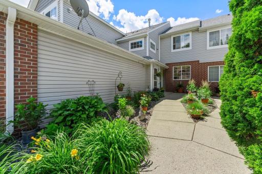 Enter the home through the common courtyard