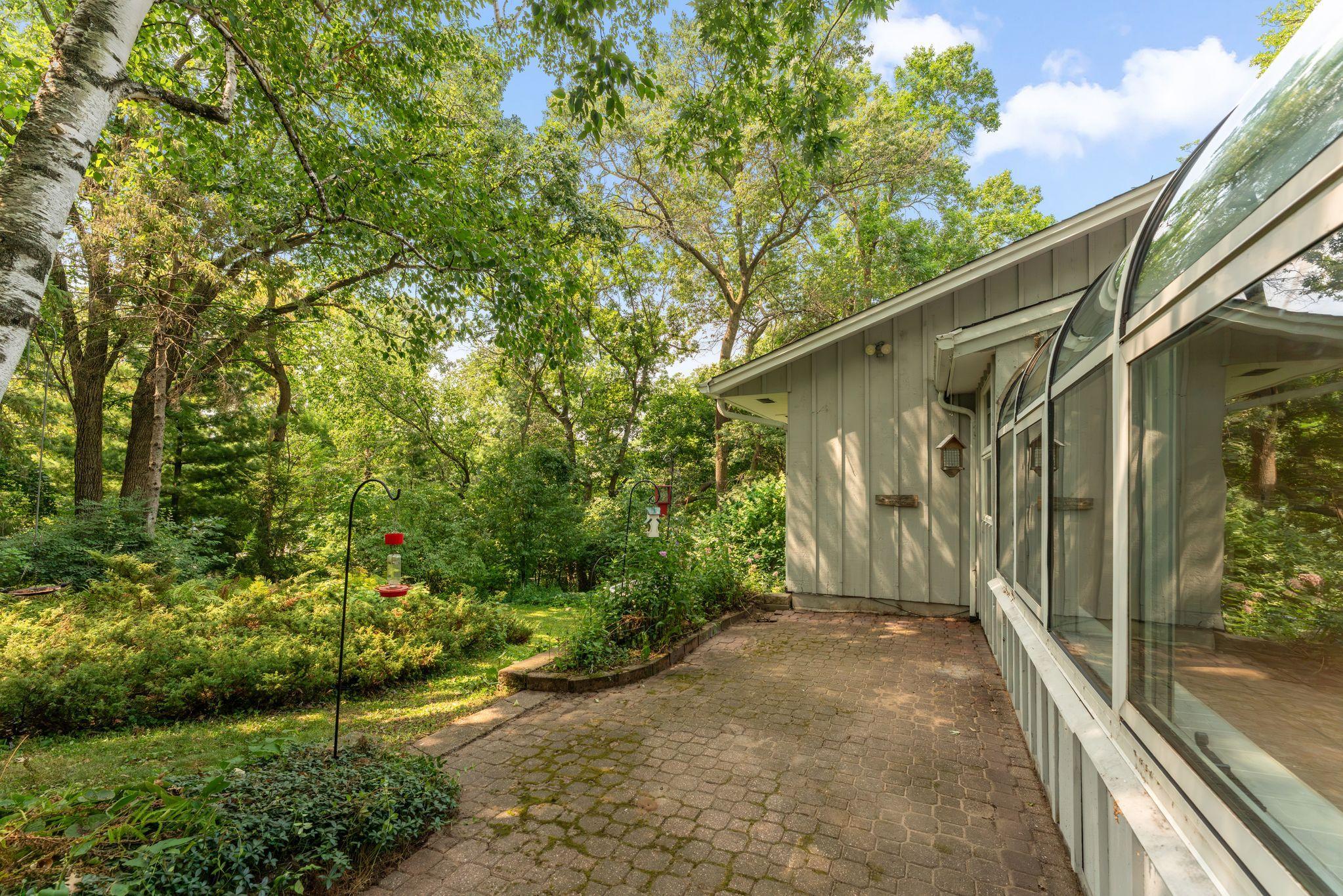 Enjoy the peaceful backyard from the patio