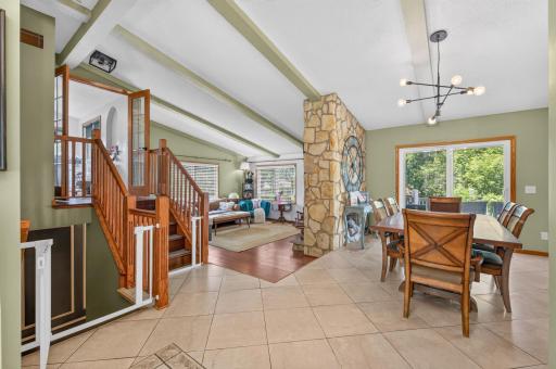 Vaulted ceilings with lots of natural light.