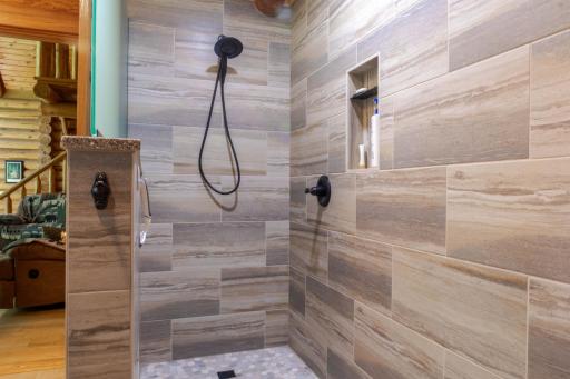 Main Floor Bathroom Walk In Shower