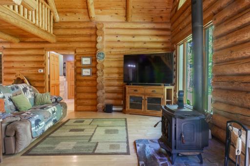 Living Room with Woodstove