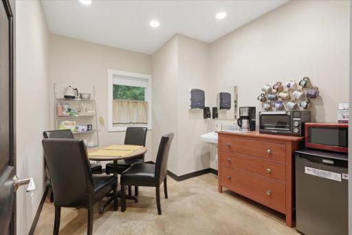 Currently used as the break room/kitchen but could easily be converted to anything you desire.