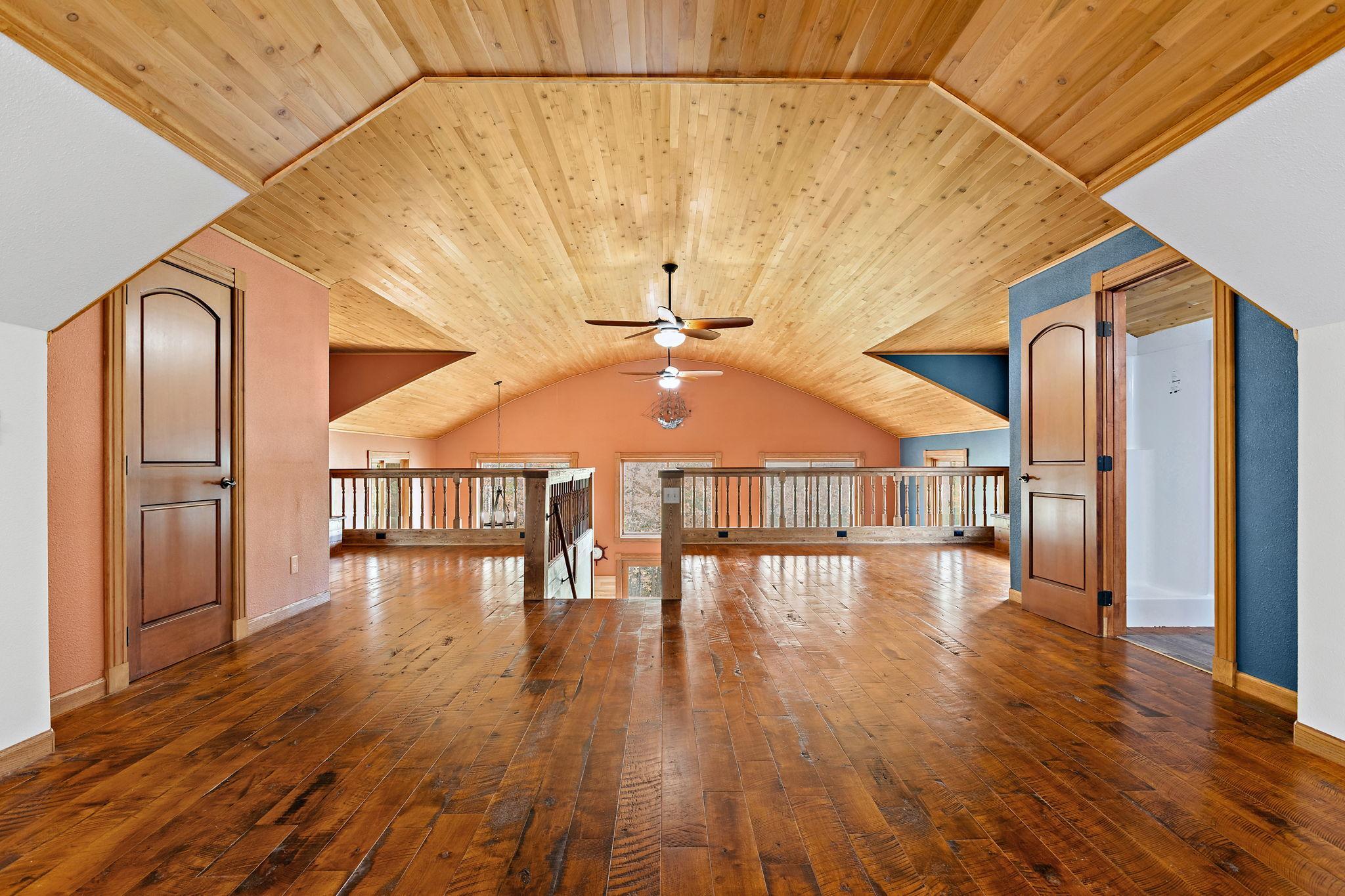 Beautiful birch ceiling