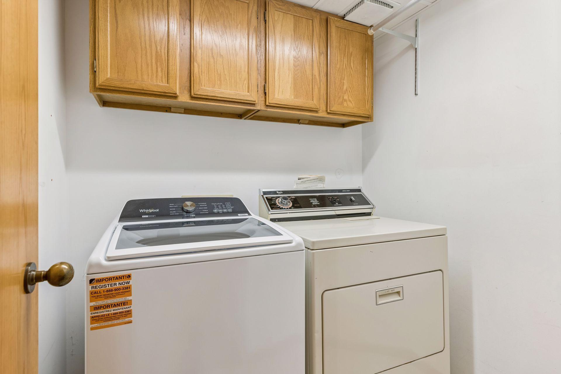 In-unit laundry near the entry