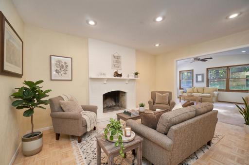 Rendering - Virtually Staged Hearth Sitting Room