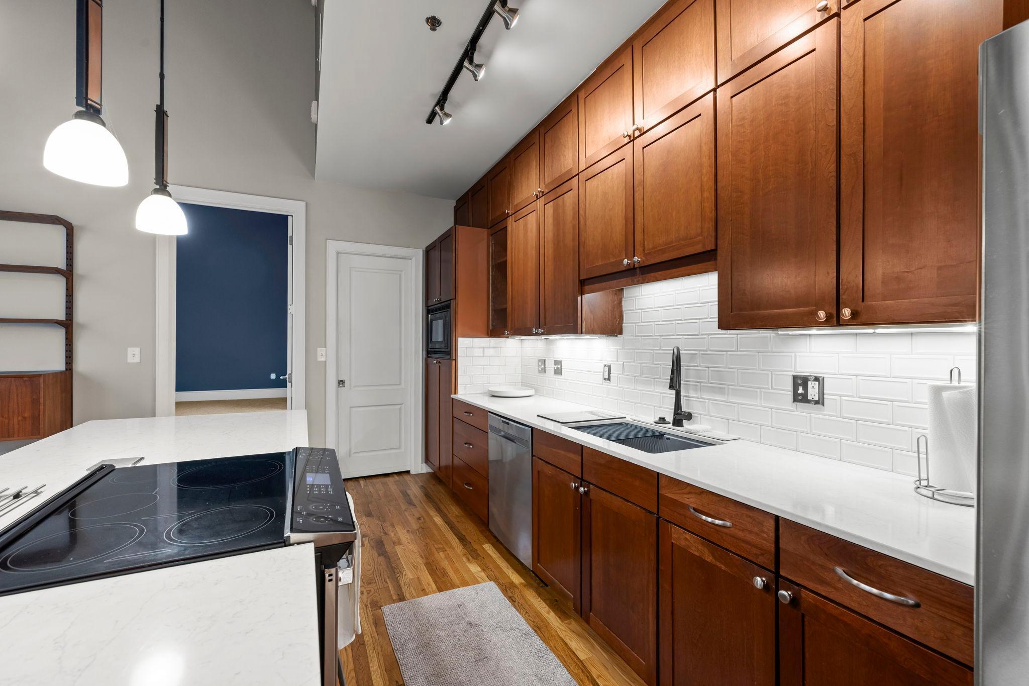 Convenient pantry for even more storage.