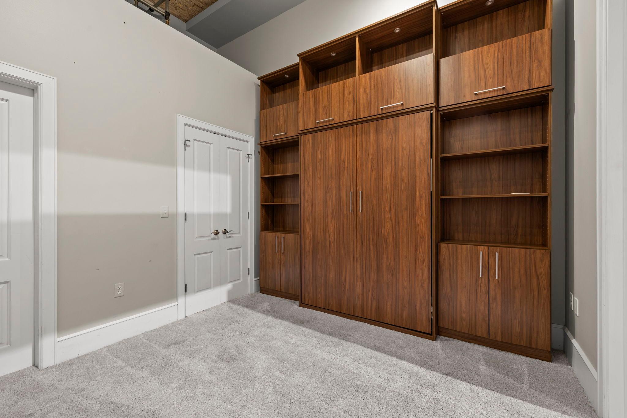 Murphy Bed for versatile use of this space.