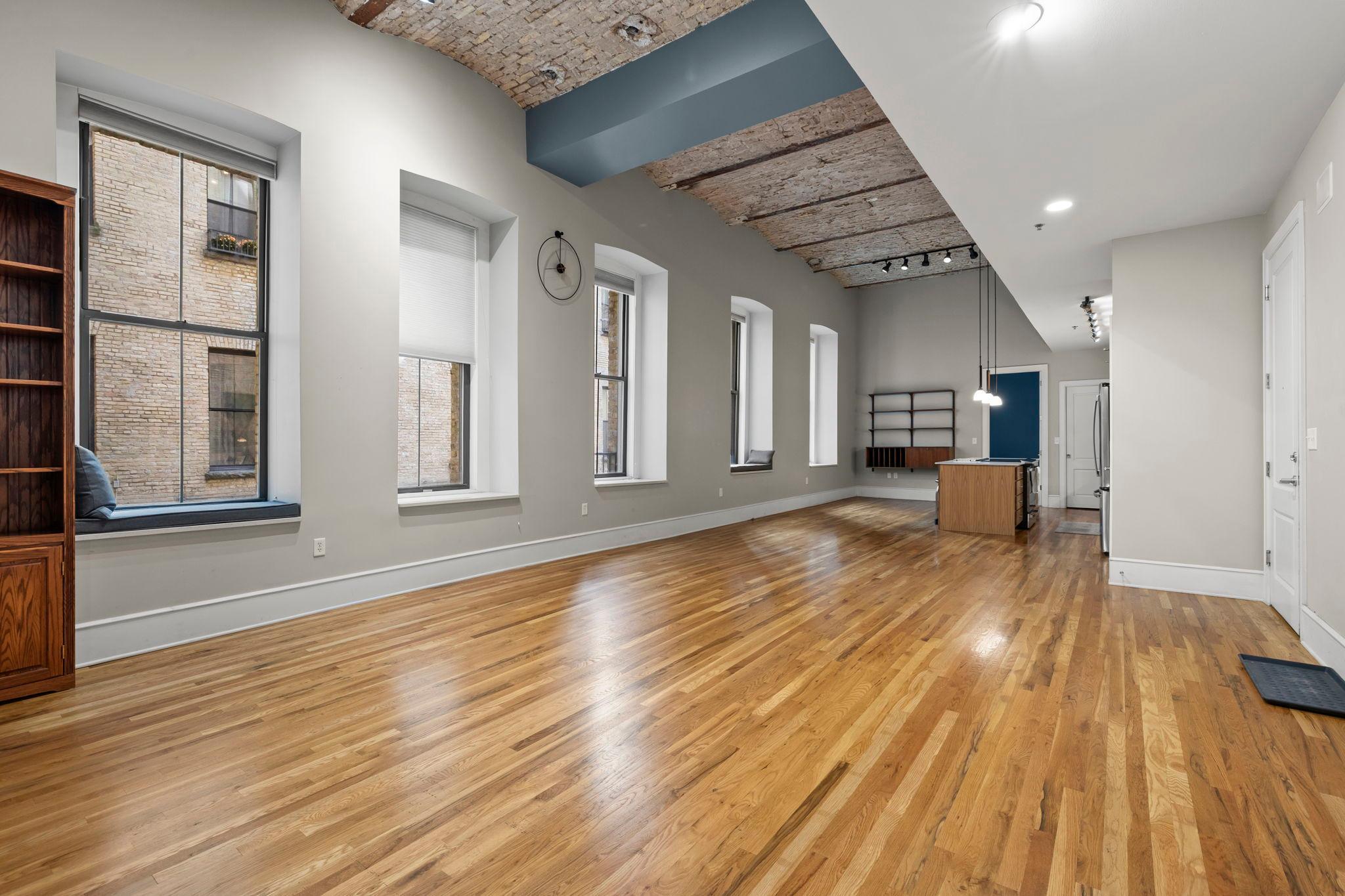 Wall of windows for an abundance of natural light.