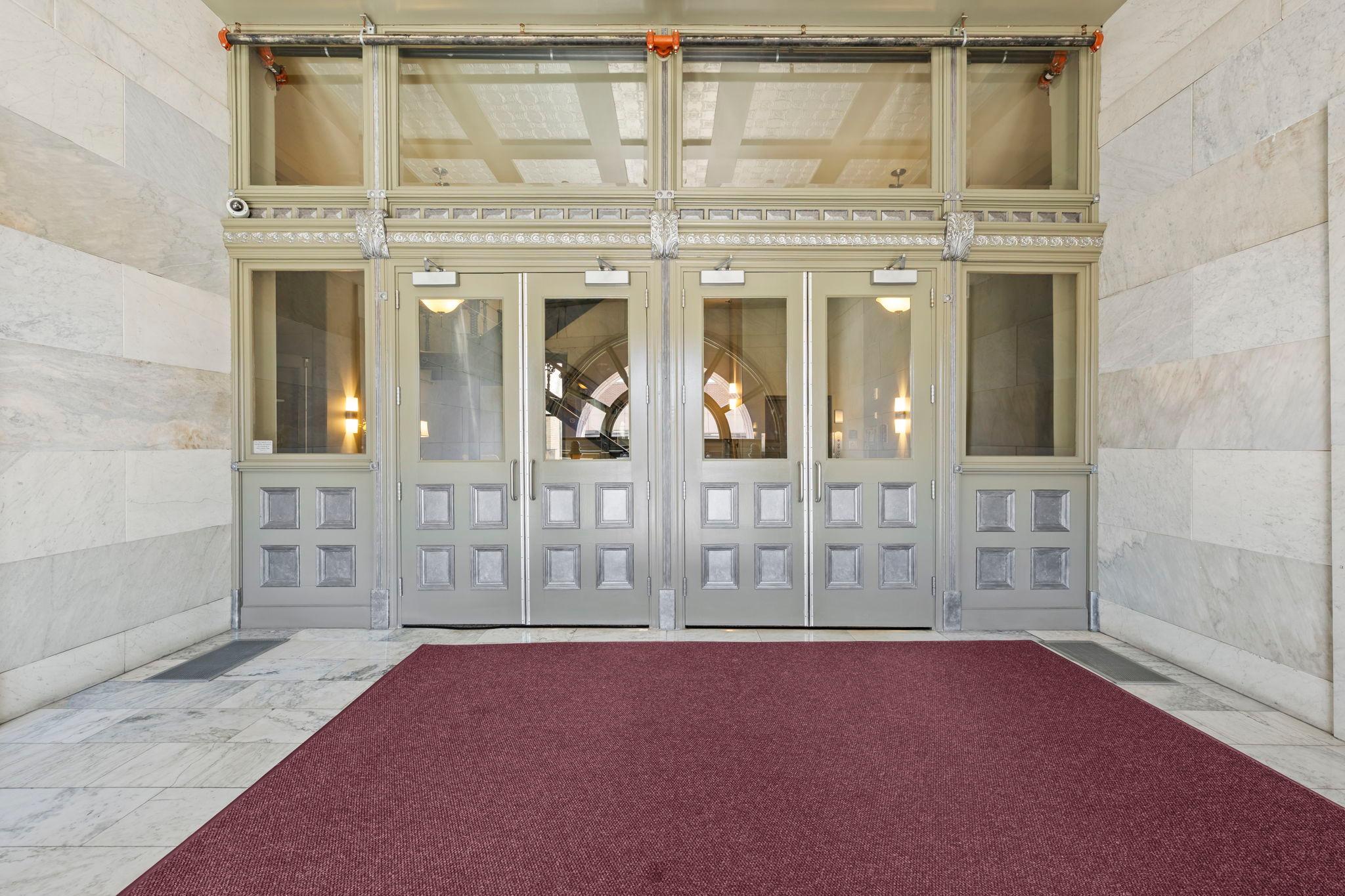Grand front entry welcomes your guests