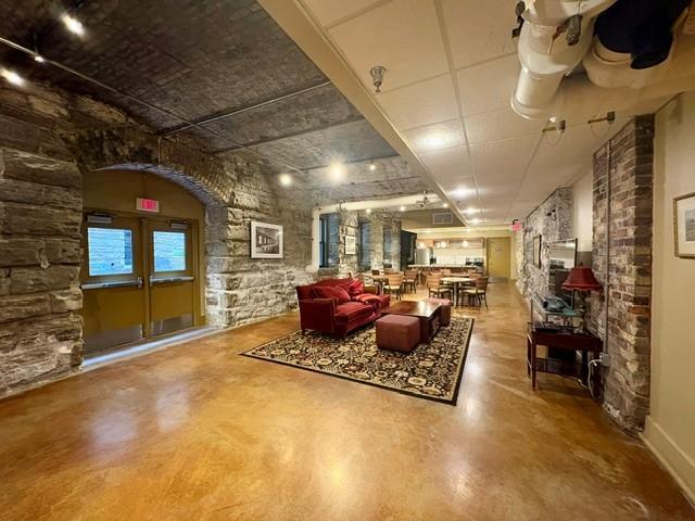 Doors open to private courtyard.